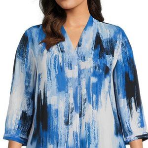 Investments **NEW** Plus Size 3X Caroline Signature V-Neck Art Brush